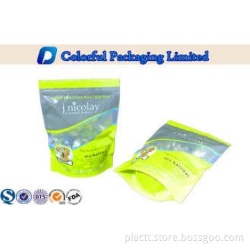durable Plastic resealed stand up packaging pouches For Dog